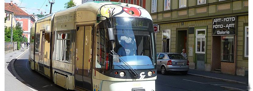 Tram in Graz Austria 